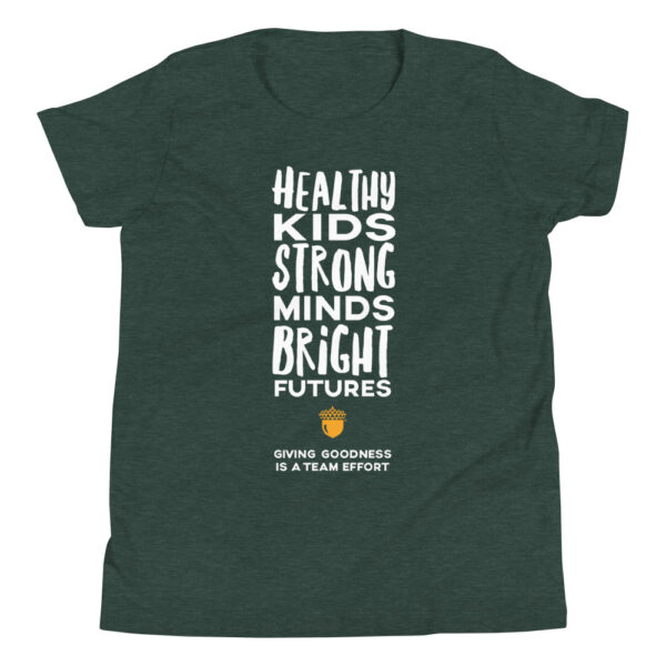 Healthy Kids Strong Minds Bright Futures Youth Short Sleeve T-Shirt - Image 2