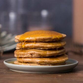 Chocolate Pumpkin Pancakes