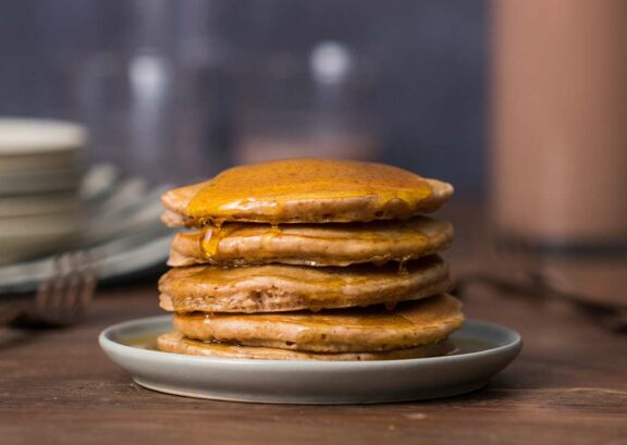 Chocolate Pumpkin Pancakes