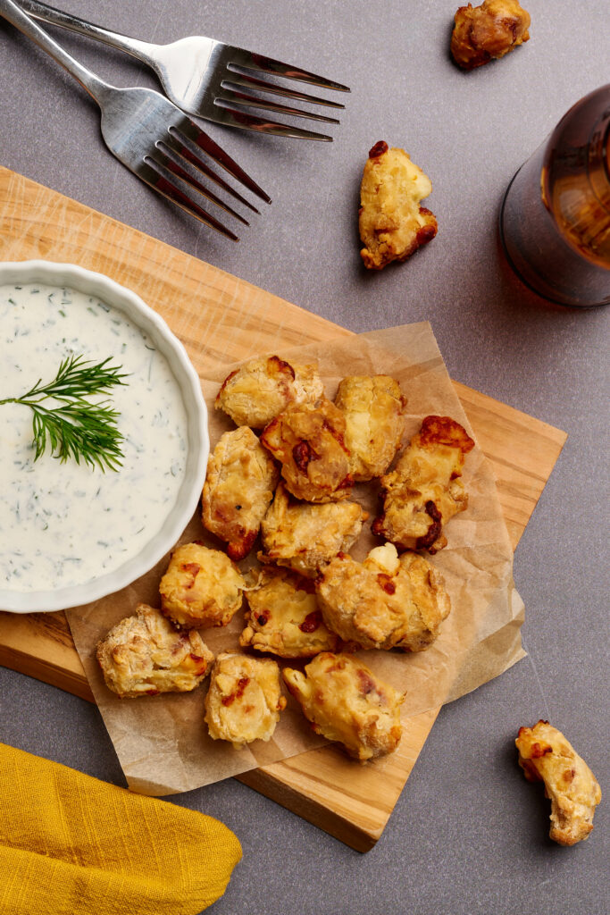 beer battered fried cheese curds Oakhurst® Dairy